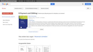 
                            13. E-Payment und E-Billing: Elektronische Bezahlsysteme für Mobilfunk ... - Google Books-Ergebnisseite