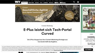 
                            10. E-Plus leistet sich Tech-Portal Curved | W&V