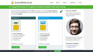 
                            8. E-Plus Prepaid Tarife - Gratis-SIM-Karten.de
