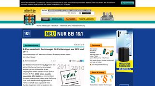 
                            7. E-Plus verschickt Rechnungen für Portierungen aus 2010 und 2011 ...