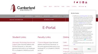 
                            11. E-Portal | Cumberland University