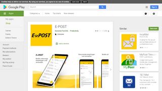 
                            10. E-POST Briefe und Faxe – Apps bei Google Play