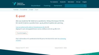 
                            4. E-post - Høgskulen på Vestlandet - HVL