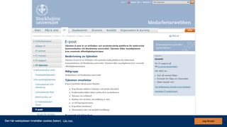 
                            4. E-post - Medarbetarwebben - Stockholms universitet