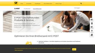 
                            2. E-POST Produkte und Lösungen für Unternehmen | Deutsche Post | E ...