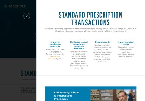 
                            5. E-Prescribing for Prescribers and Pharmacies Nationwide | Surescripts