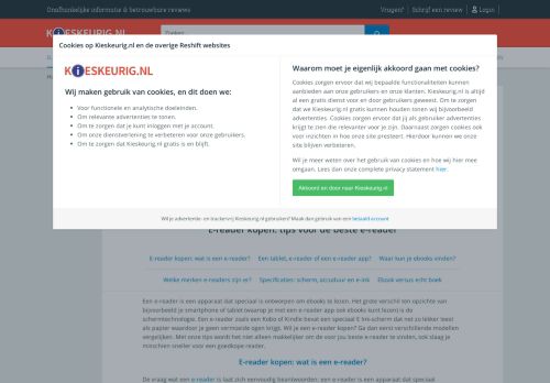 
                            4. E-reader kopen: tips voor de beste e-reader - Kieskeurig
