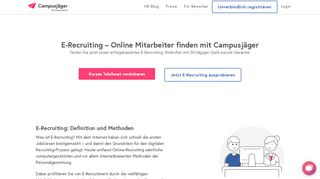 
                            7. E-Recruiting – Finden Sie online die richtigen ... - Campusjäger