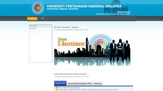
                            3. E-Recruitment - UPNM