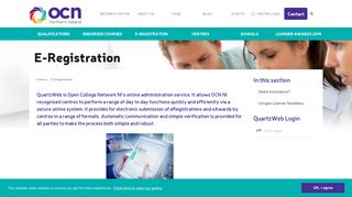 
                            10. E-registration | Quartzweb - OCN NI