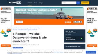 
                            7. e-Remote - welche Datenverbindung & wie einrichten? ... - Motor-Talk