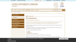 
                            5. E-resources | Lund University Library