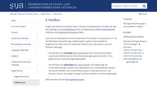 
                            6. E-Resources - SUB Göttingen