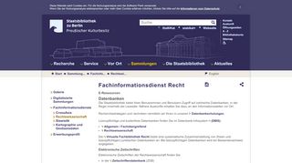 
                            3. E-Ressourcen | Sammlungen | Staatsbibliothek zu Berlin