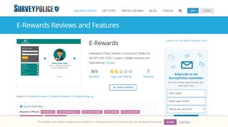 
                            11. E-Rewards Ranking and Reviews - SurveyPolice