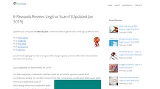 
                            10. E-Rewards Review: Legit or Scam? (Updated Jan 2019) - Paid Survey