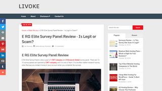 
                            4. E RG Elite Survey Panel Review - Is Legit or Scam? - LIVOKE