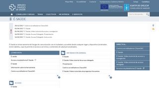 
                            3. É-Saúde - Consellería de Sanidade - Servizo Galego de Saúde - Sergas