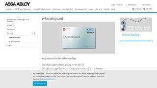 
                            4. e-Securitycard - ASSA ABLOY (Schweiz) AG