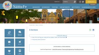 
                            11. E-Services | City of Santa Fe, New Mexico