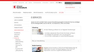 
                            6. E-Services der SZKB - Schwyzer Kantonalbank