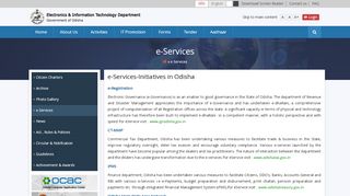 
                            10. e-Services - IT Portal - Odisha Government Portal
