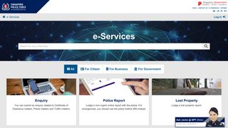 
                            7. E-Services - Singapore Police Force