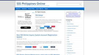 
                            9. E-Services | SSS Philippines Online