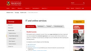 
                            10. E-Services - University of Waikato, Tauranga: University of Waikato