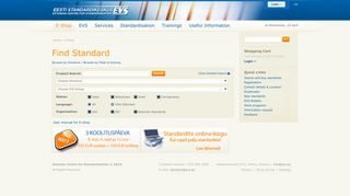 
                            9. E-Shop - Find Standard - Estonian Centre for Standardisation