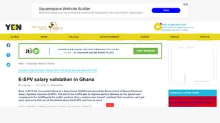 
                            4. E-SPV salary validation in Ghana ▷ YEN.COM.GH
