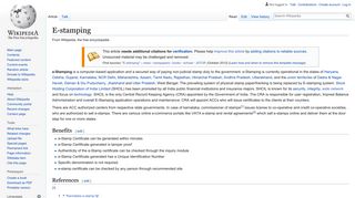 
                            5. E-stamping - Wikipedia