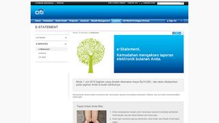 
                            2. e-Statement | Citibank Indonesia