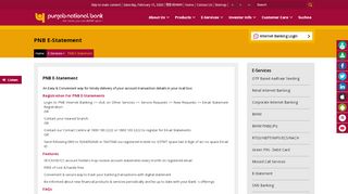 
                            6. E-Statement | Onine Statement | Account e-Statement - Punjab ... - Pnb