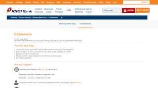 
                            3. E-Statements - Account Email Statements - Business ... - ICICI Bank