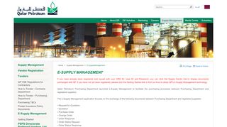 
                            11. E-Supply Management - Qatar Petroleum