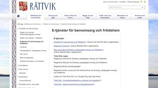 
                            6. E-tjänster för barnomsorg och fritidshem - Rättvik