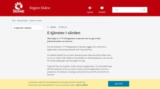 
                            8. E-tjänster i vården - Region Skåne