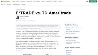 
                            13. E-Trade vs. TD Ameritrade - NerdWallet