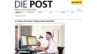 
                            11. E-Trading: 50 Franken Trading Credits geschenkt | Personalzeitung
