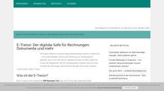
                            10. E-Tresor: Der digitale Safe für Rechnungen, Dokumente und mehr
