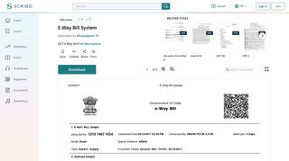 
                            5. E-Way Bill System | Invoice | Economies - Scribd