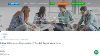 
                            3. E-Way Bill System - Registration. E-Way Bill Registration Form
