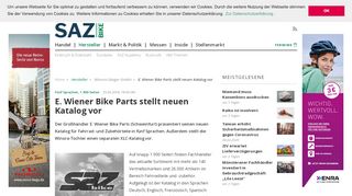 
                            4. E. Wiener Bike Parts stellt neuen Katalog vor - sazbike.de