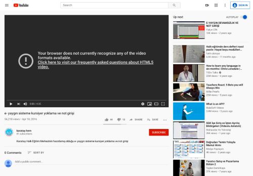 
                            8. e- yaygın sisteme kursiyer yoklama ve not girişi - YouTube