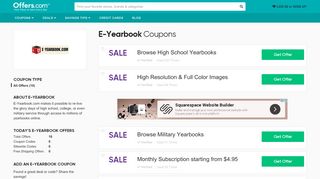 
                            5. E-Yearbook Coupons & Promo Codes 2019 - Offers.com