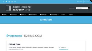 
                            6. E2TIME.COM — La Digital Learning Academy