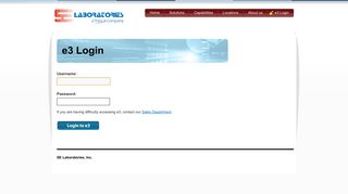 
                            12. e3 Login | SE Laboratories, Inc.