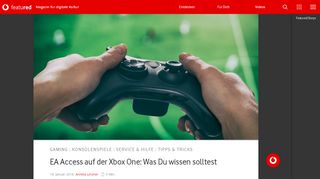 
                            11. EA Access auf der Xbox One: Was Du wissen solltest - Vodafone