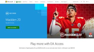 
                            4. EA Access | Xbox One